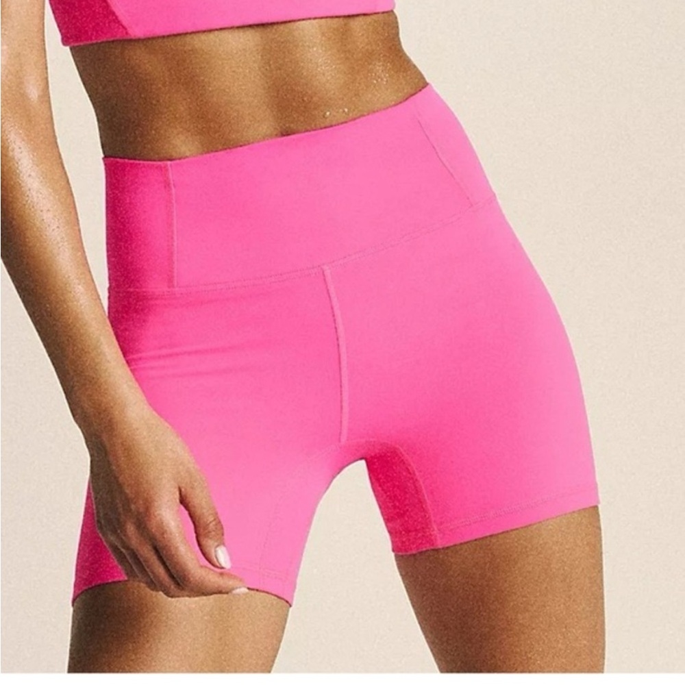 Free People Movement Never Better Hot Pink Athletic Workout Bike Shorts New